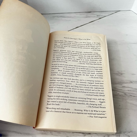 What Is The What A Novel By Dave Eggers Paper Back Book - Picture 6 of 10